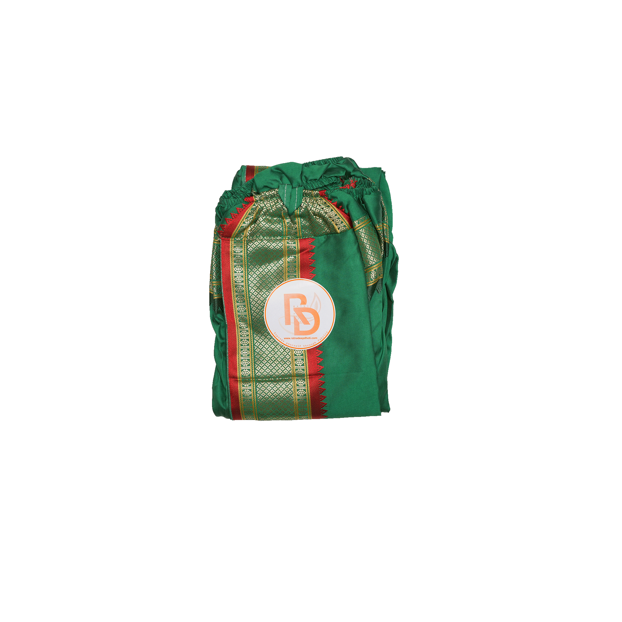 Ganga Jamuna Border Artificial Silk Readymade Dhoti for Men Ratnadeep Dhoti