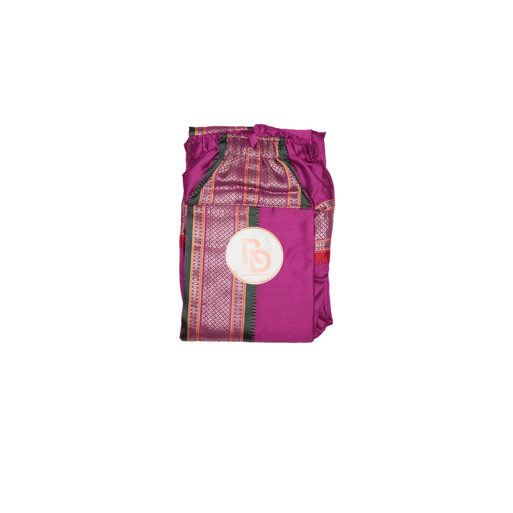 Ganga Jamuna Border Artificial Silk Readymade Dhoti for Men Ratnadeep Dhoti