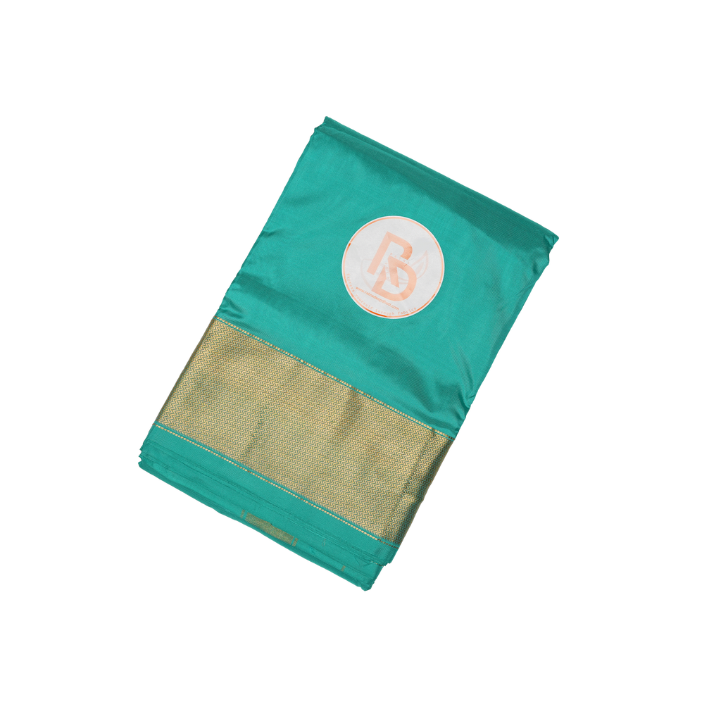 Aqua Green Silk Dhoti