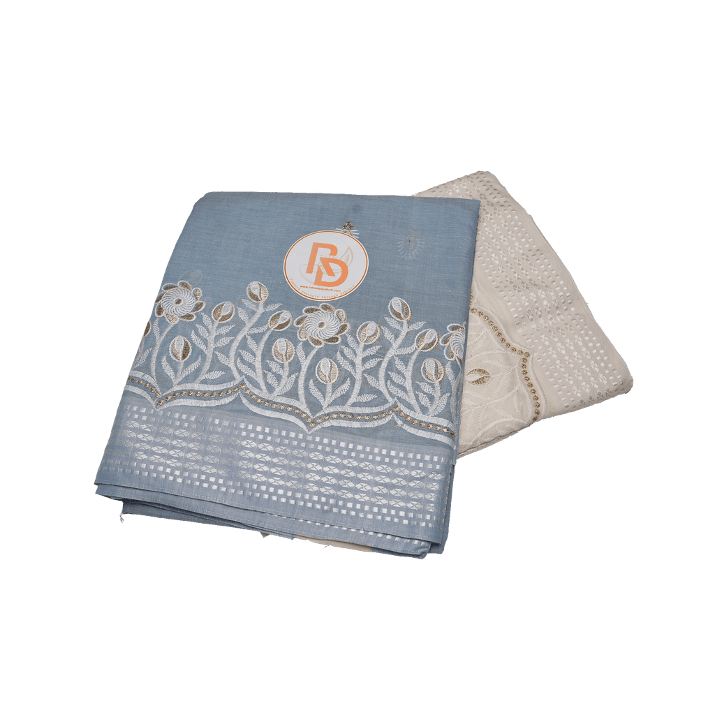 Sunflower Border Design Dhoti set for Men