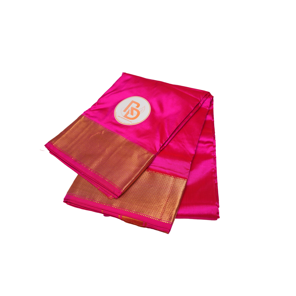 Dark Pink Pure Silk_Dhoti