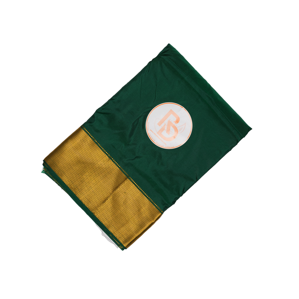 Green Pure Silk Dhoti