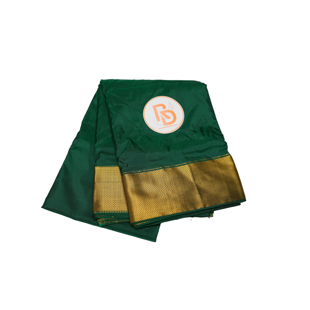 Green Pure Silk Dhoti