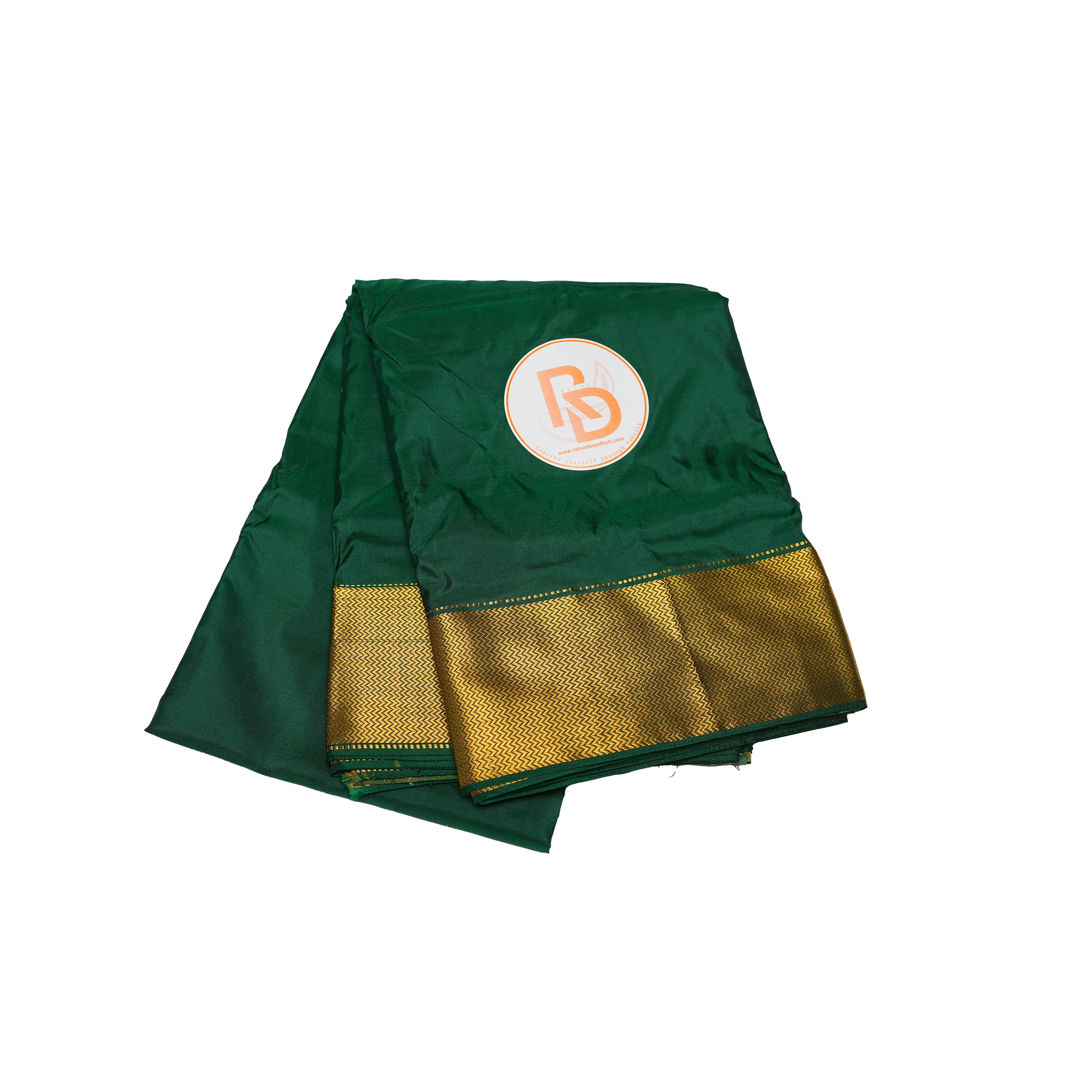 Green Pure Silk Dhoti