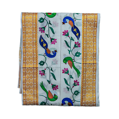 Handprint Dhoti with Uprana (10x6) Ratnadeep Dhoti
