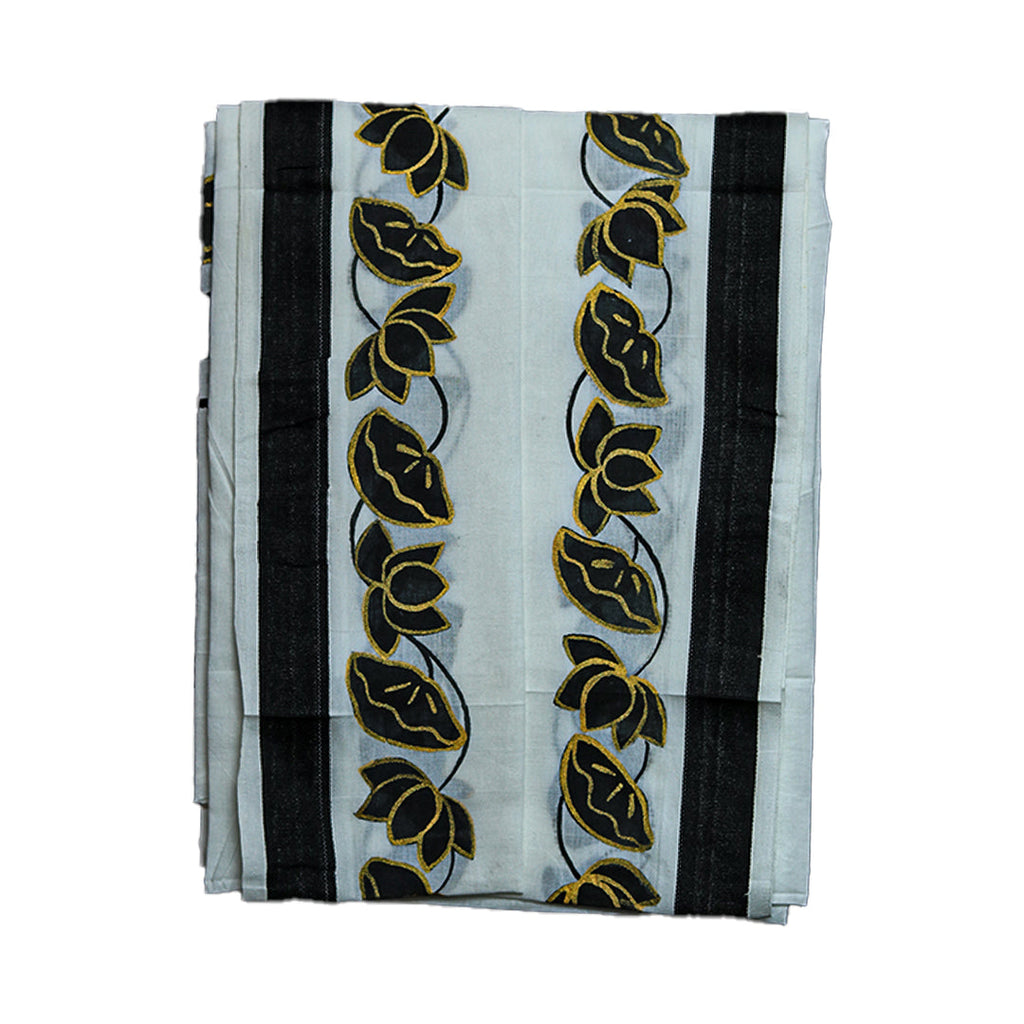 Handprint Dhoti with Uprana (10x6) Ratnadeep Dhoti