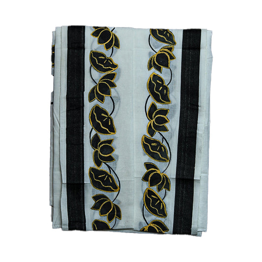 Handprint Dhoti with Uprana (10x6) Ratnadeep Dhoti