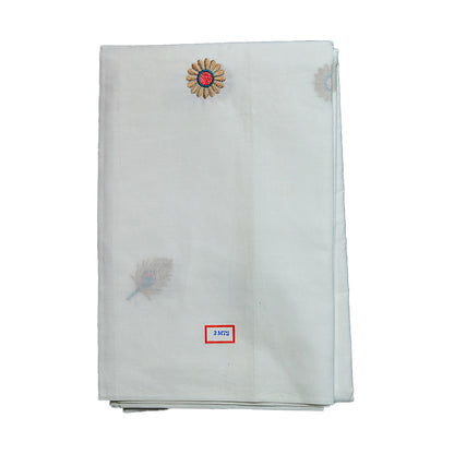 Brown Harmony Designer Cotton Dhoti Set with Khesh & Dupatta (10x6) Ratnadeep Dhoti