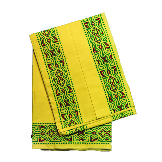 Stylish Printed Dhoti (10x6): Modern Patterns for Elegant Traditional Wear Ratnadeep Dhoti