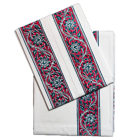 Stylish Printed Dhoti (10x6): Modern Patterns for Elegant Traditional Wear Ratnadeep Dhoti