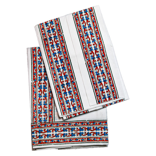 Stylish Printed Dhoti (10x6): Modern Patterns for Elegant Traditional Wear Ratnadeep Dhoti