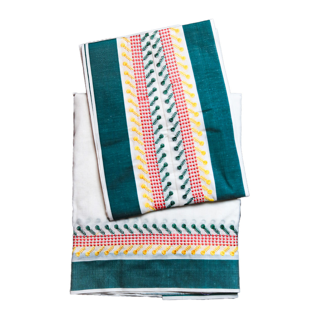 Thick Cotton Dhoti (10x6): Durable Comfort with Unique Patterns Ratnadeep Dhoti