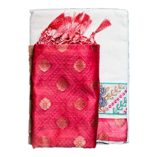 Abhishek Jod  with White and Gray Color combinations (10x6) ratnadeepdhoti