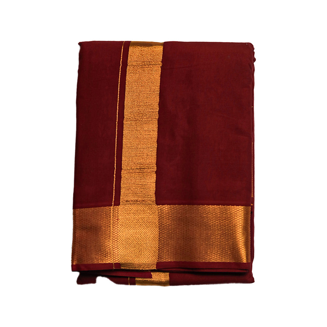 Golden Temple Dhoti (10x6): Graceful Attire for Traditional Occasions Ratnadeep Dhoti
