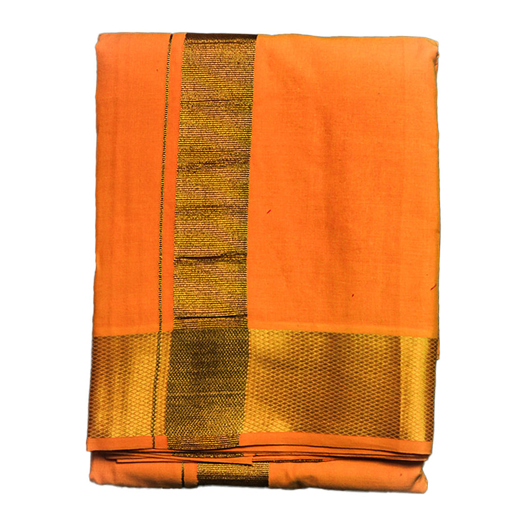 Golden Temple Dhoti (10x6): Graceful Attire for Traditional Occasions Ratnadeep Dhoti