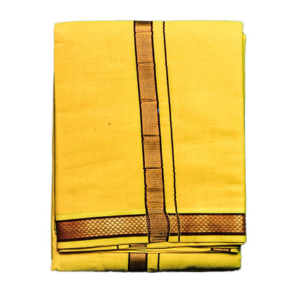 Golden Temple Dhoti (10x6): Graceful Attire for Traditional Occasions Ratnadeep Dhoti