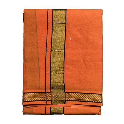 Golden Temple Dhoti (10x6): Graceful Attire for Traditional Occasions Ratnadeep Dhoti