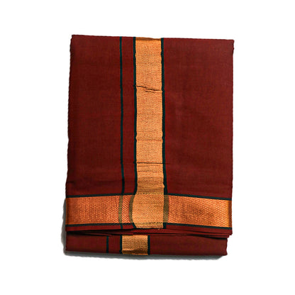Golden Temple Dhoti (10x6): Graceful Attire for Traditional Occasions Ratnadeep Dhoti