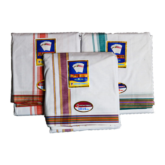 Platinum Cotton Dhoti (10x6) Ratnadeep Dhoti