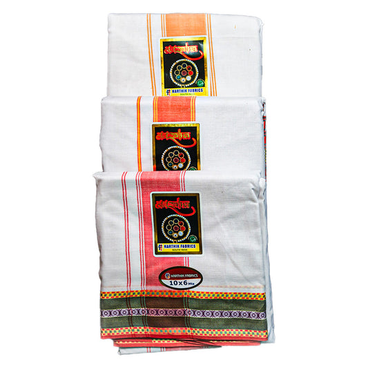 White Navrang Cotton Dhoti 