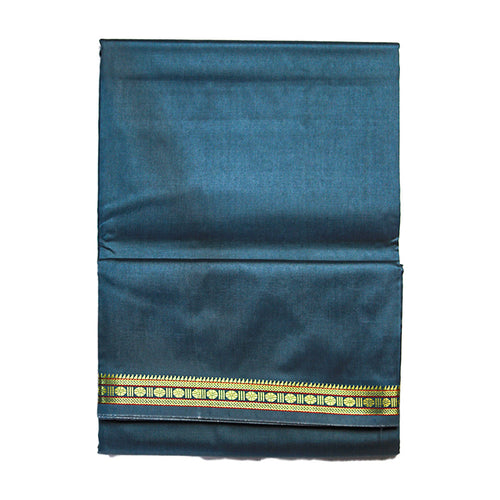 Silk Elegant Border Dhoti: Artificial Silk With Simple Design ratnadeepdhoti