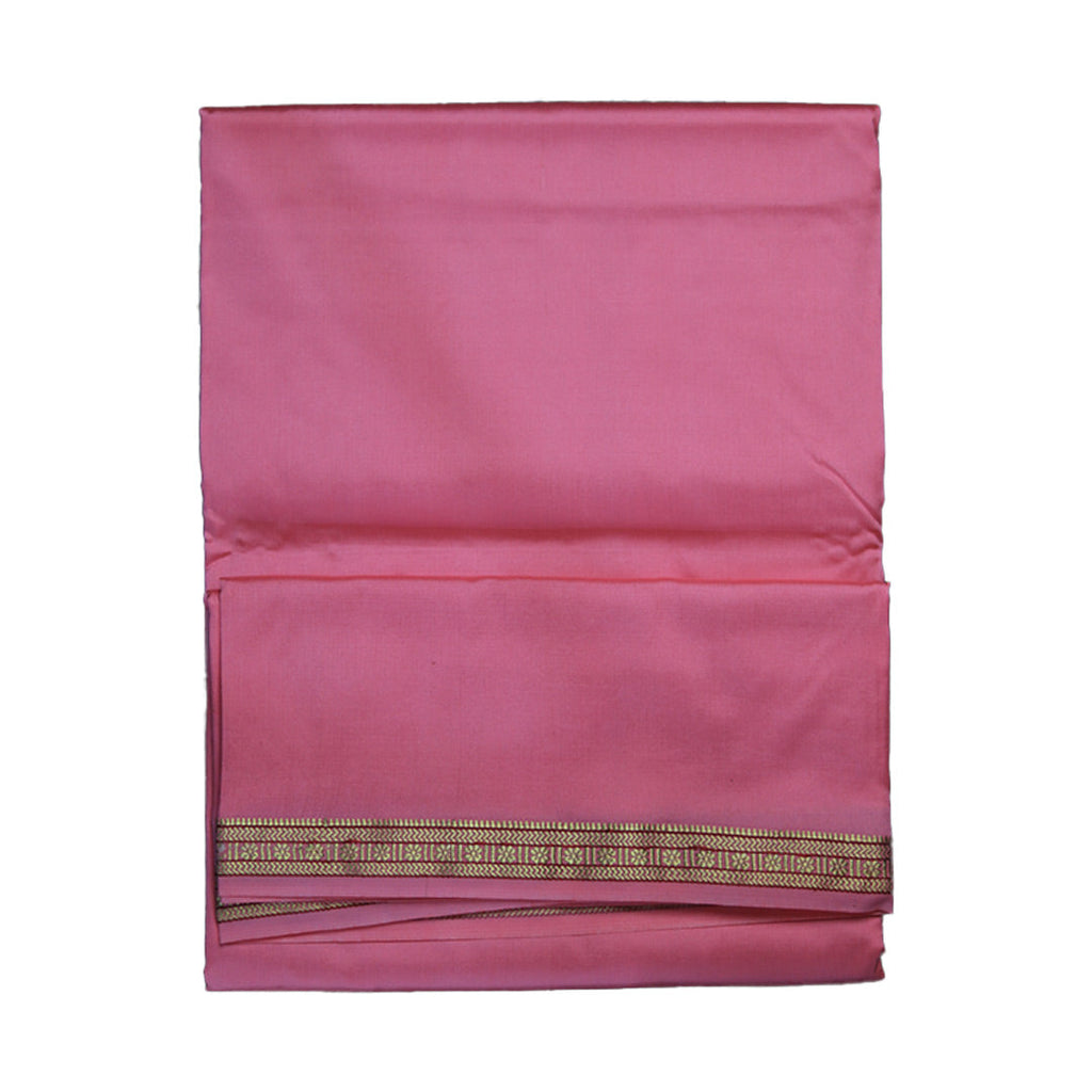 Silk Elegant Border Dhoti: Artificial Silk With Simple Design ratnadeepdhoti
