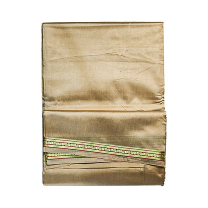 Silk Elegant Border Dhoti: Artificial Silk With Simple Design ratnadeepdhoti