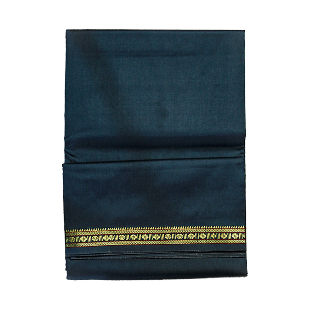 Silk Elegant Border Dhoti: Artificial Silk With Simple Design ratnadeepdhoti