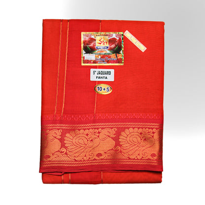 Jogavar Jodi Dhoti (10x6): Perfect Pair for Traditional Grace and Comfort Ratnadeep Dhoti