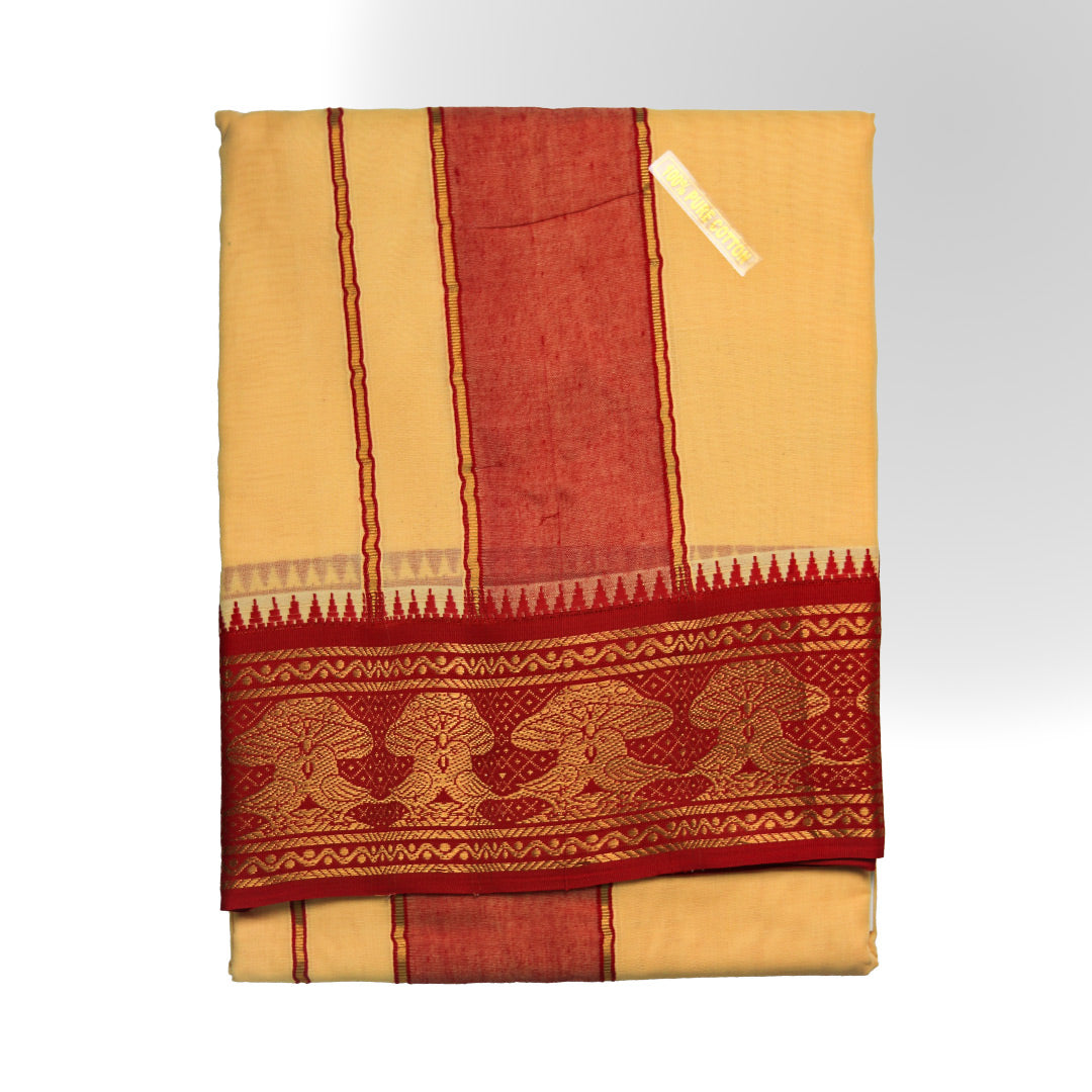 Jogavar Jodi Dhoti (10x6): Perfect Pair for Traditional Grace and Comfort Ratnadeep Dhoti