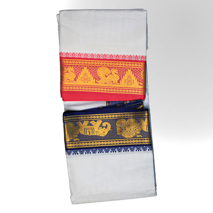 Sartiya Jogavar Cotton Dhoti Set (10*6) Ratnadeep Dhoti