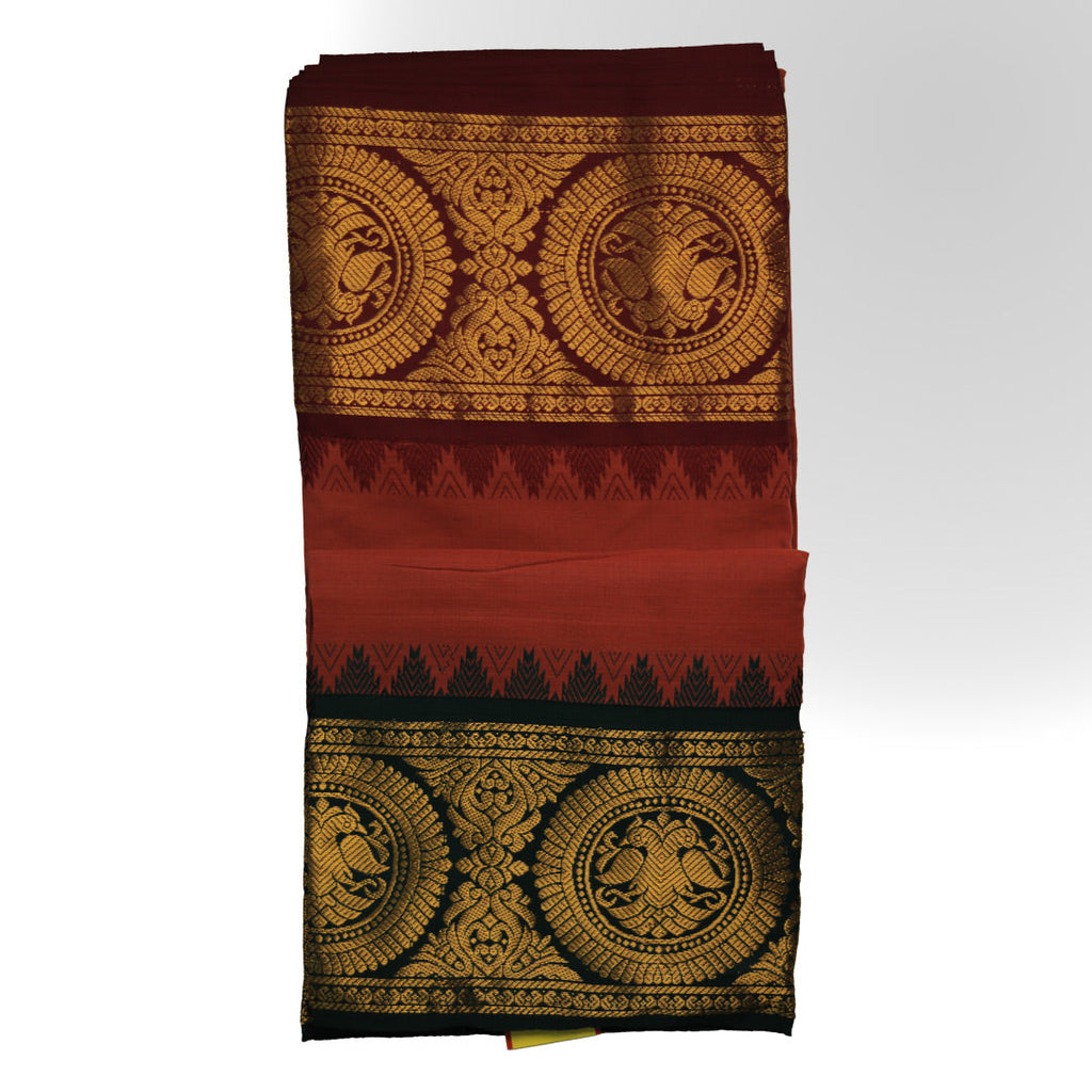 Jacquard Border Jodi Dhoti (10x6): Elegant Pairing for Traditional Wear ratnadeepdhoti