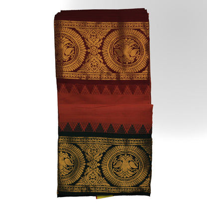 Jacquard Border Jodi Dhoti (10x6): Elegant Pairing for Traditional Wear ratnadeepdhoti