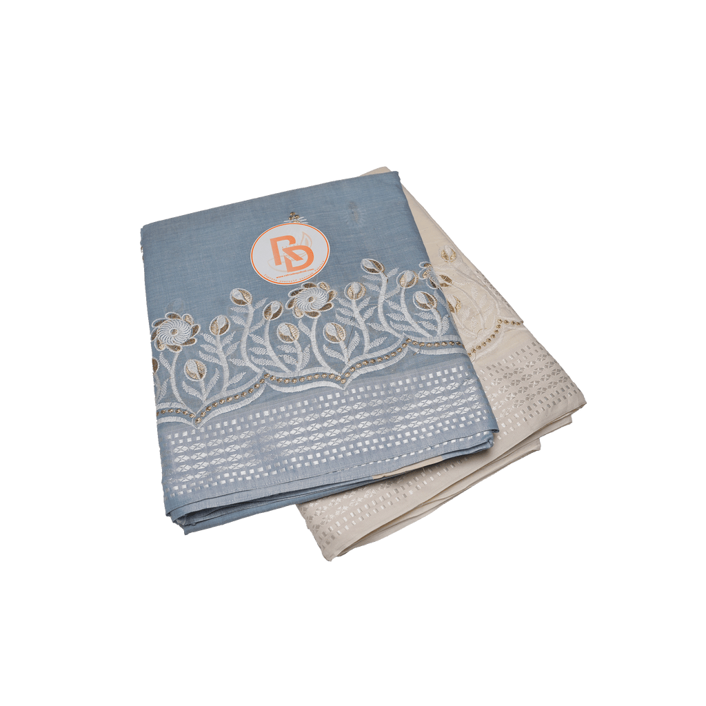 Sunflower Border Design Dhoti set for Men