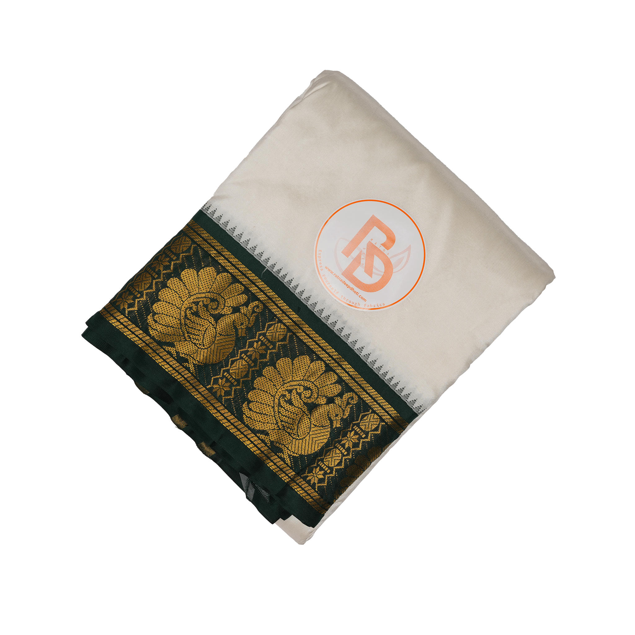 Heritage Kanjivaram Style Pure Silk Dhoti (10×6) – Luxury Edition Ratnadeep Dhoti