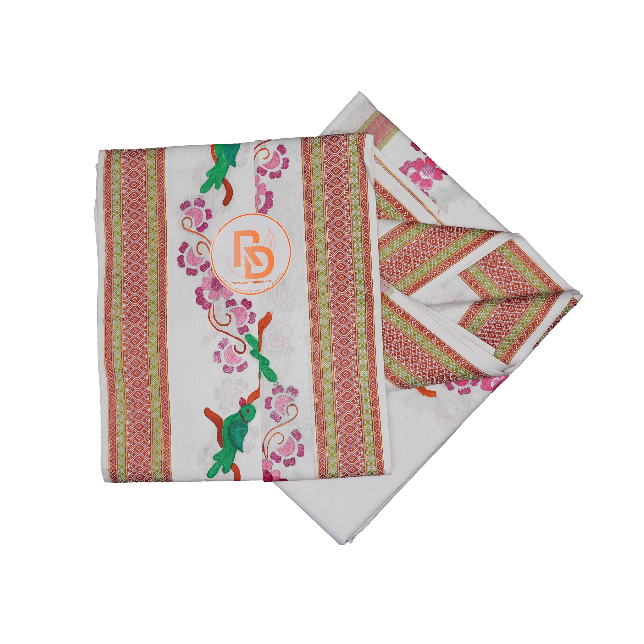 Folded Cotton Dhoti