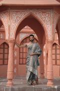 Man attire premium gray dhoti