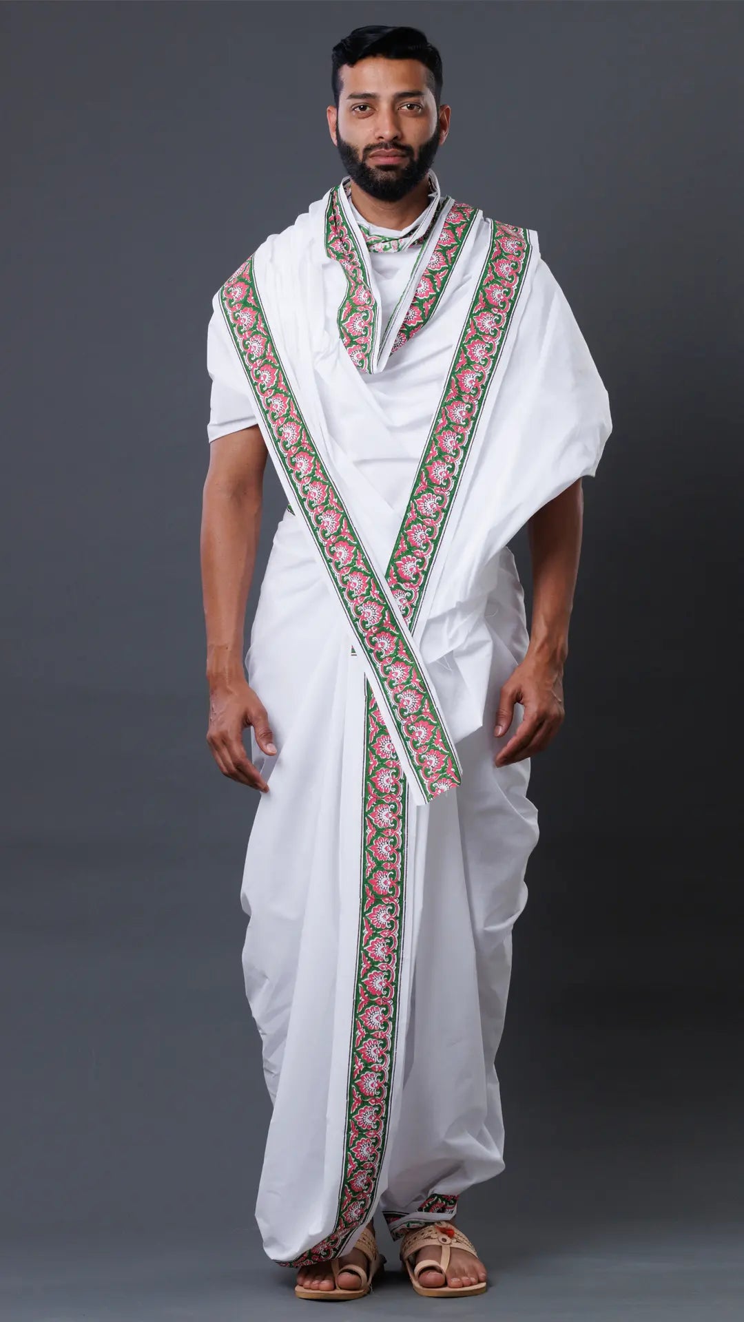 Cotton White Dhoti ratnadeepdhoti