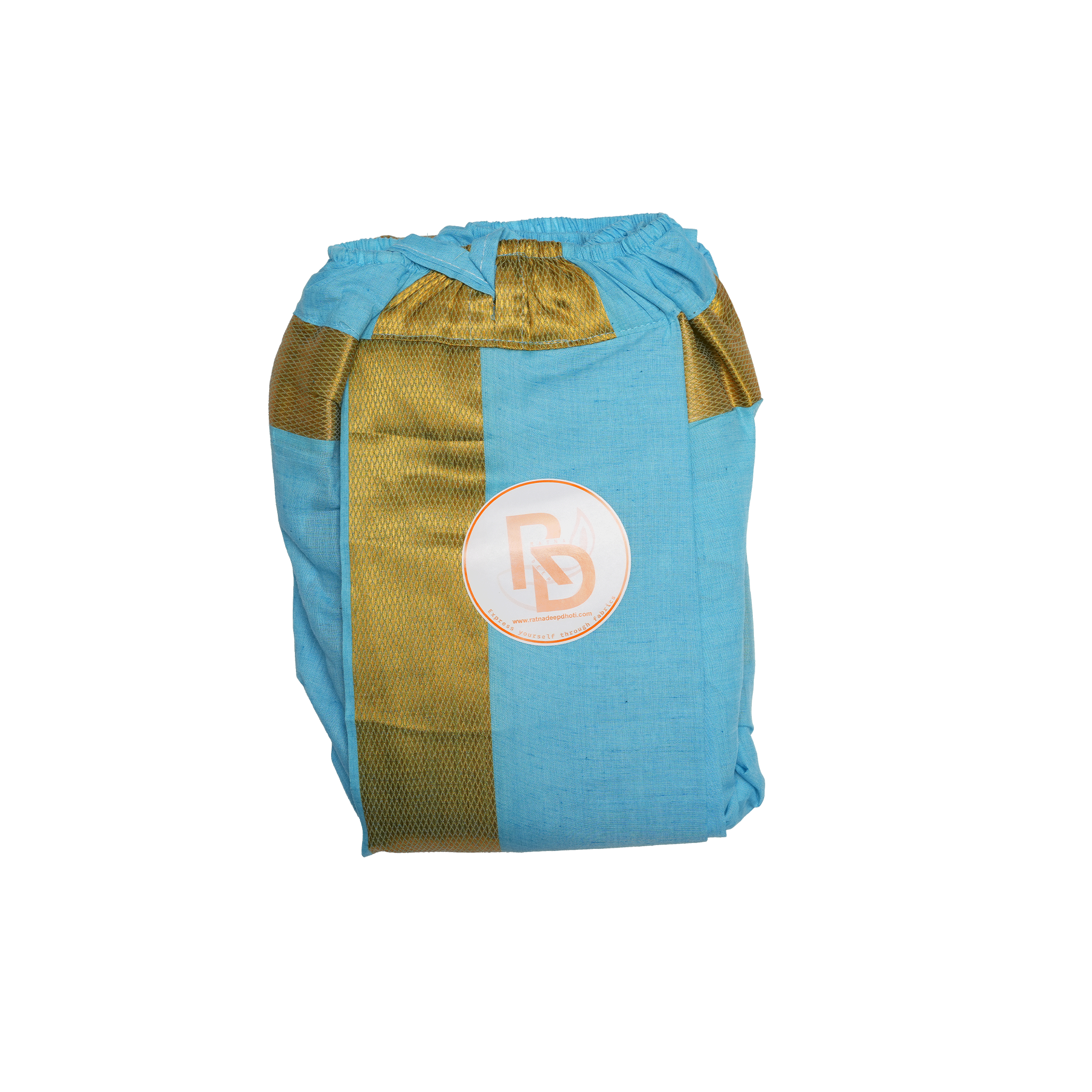 Premium Readymade Traditional Dhoti with Golden Zari Border Ratnadeep Dhoti