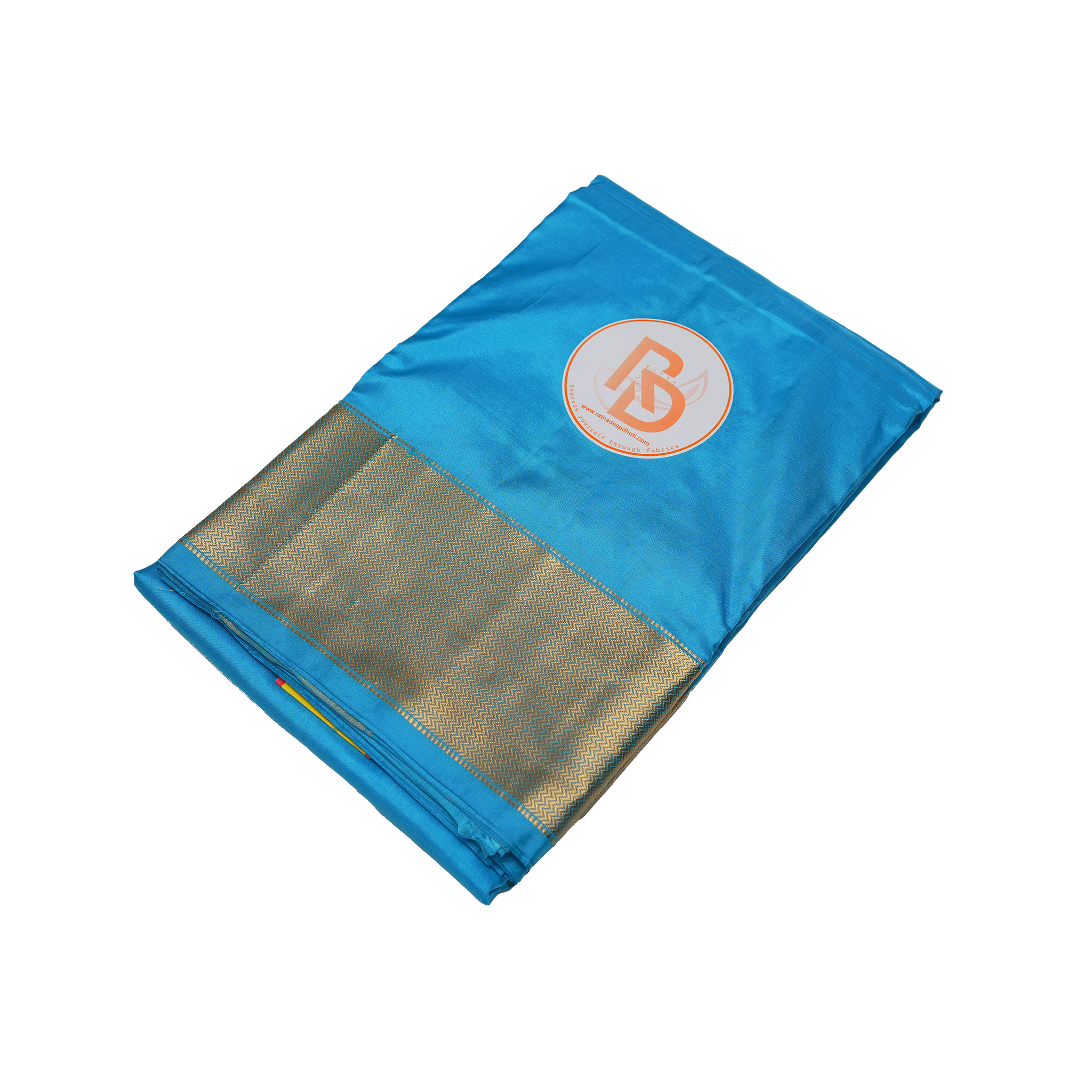 Sky Blue Pure Silk Dhoti