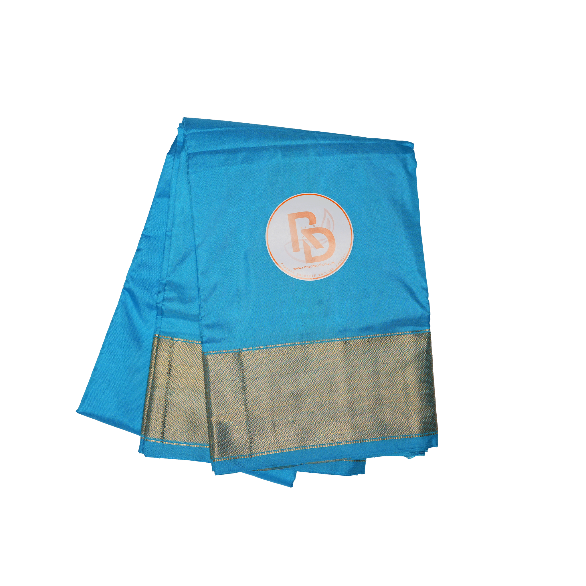 Sky Blue Pure Silk Dhoti