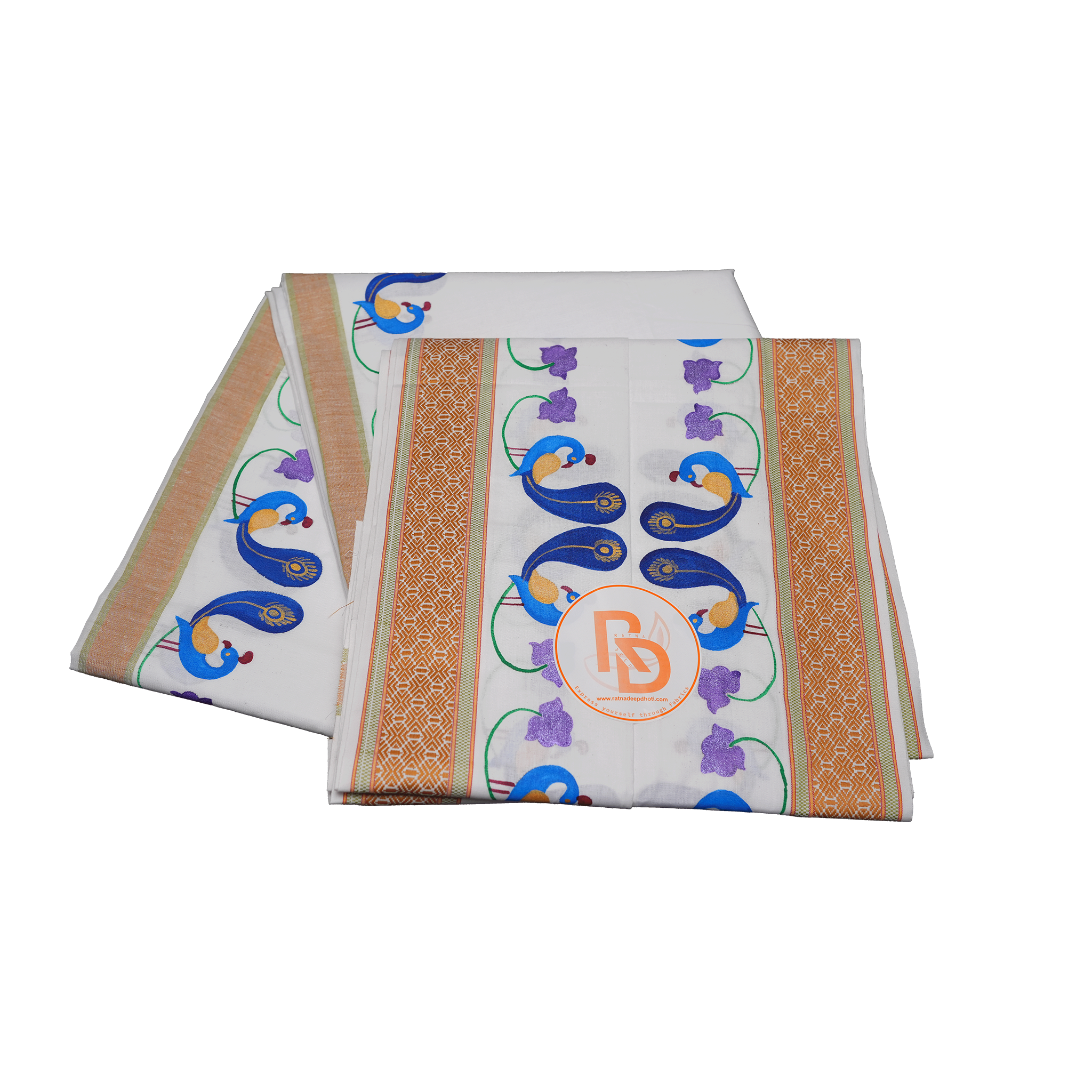 Pure cotton dhoti with uparana