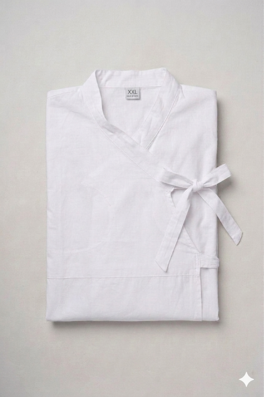 White Bagal Bandi for Men