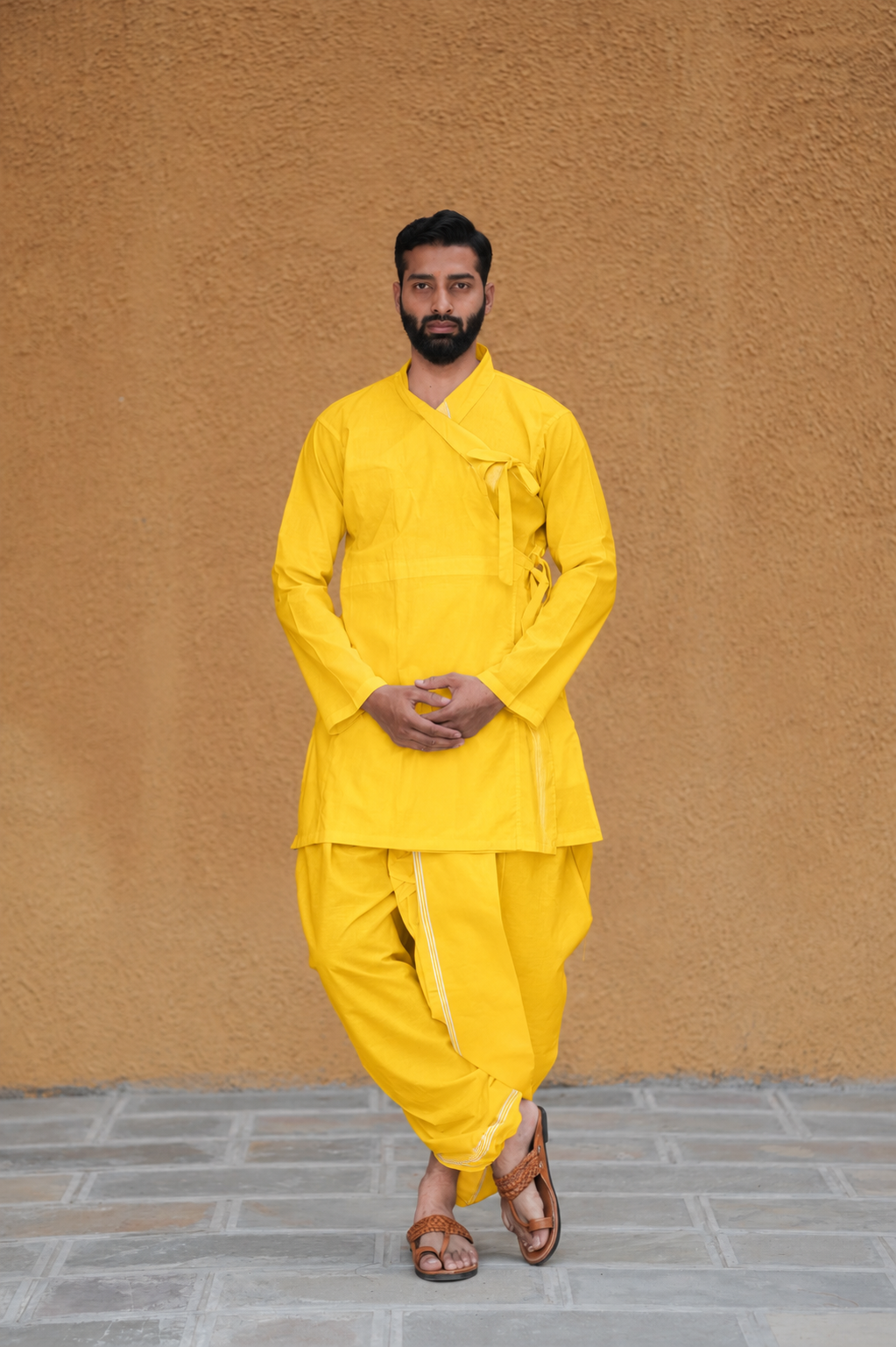 Yellow Bagal Bandi for Men