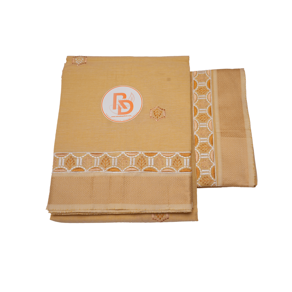 Golden Yellow Dhoti Set
