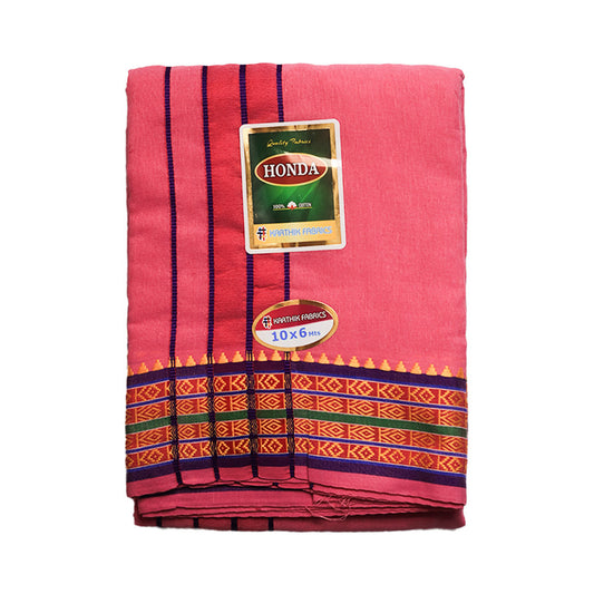 Honda Pink Jod Dhoti(10x6) Ratnadeep Dhoti