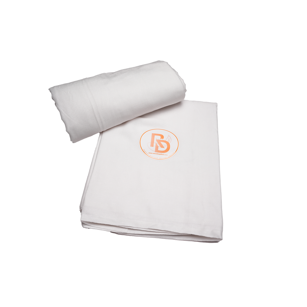 plain pure cotton white dhoti set