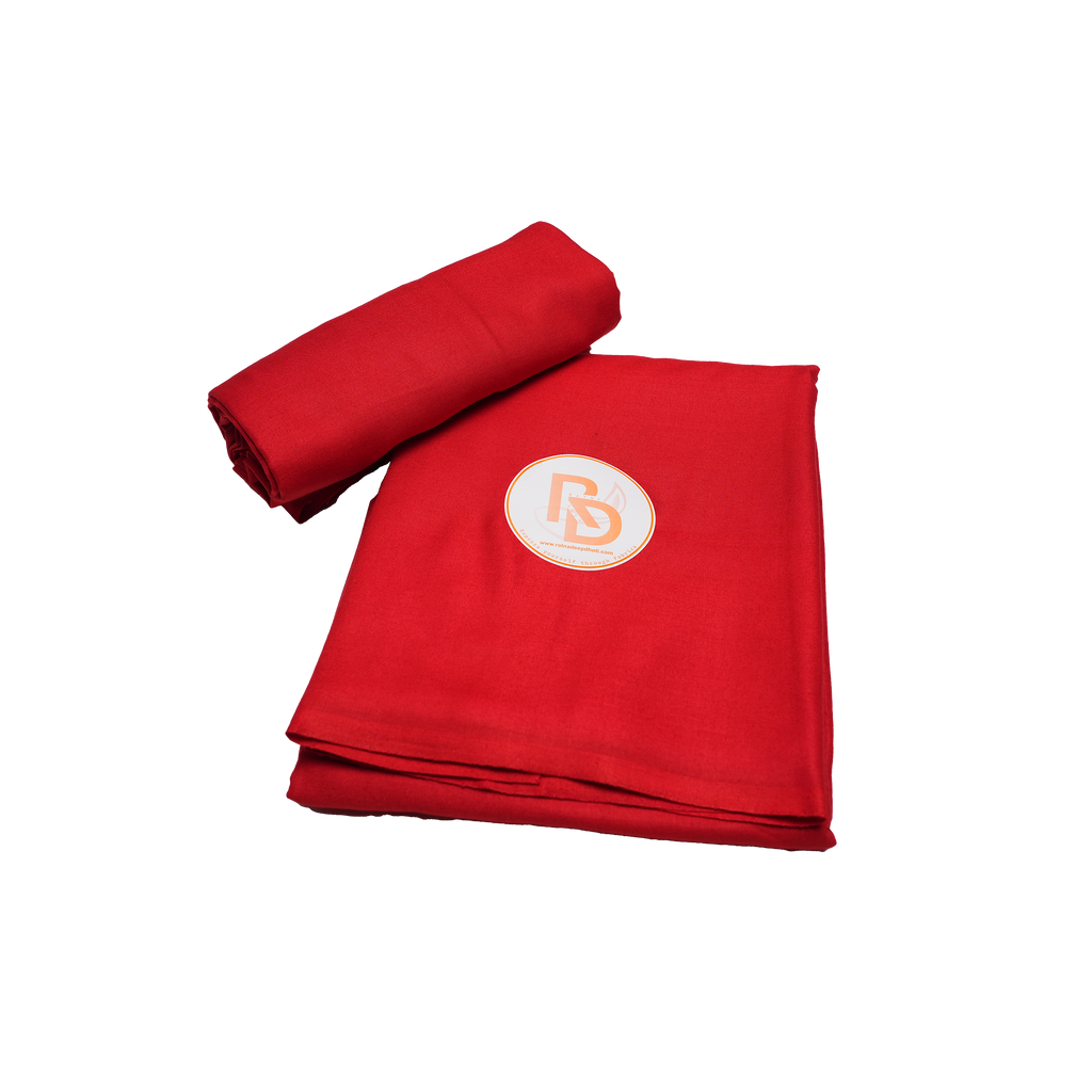 plain red cotton dhoti set