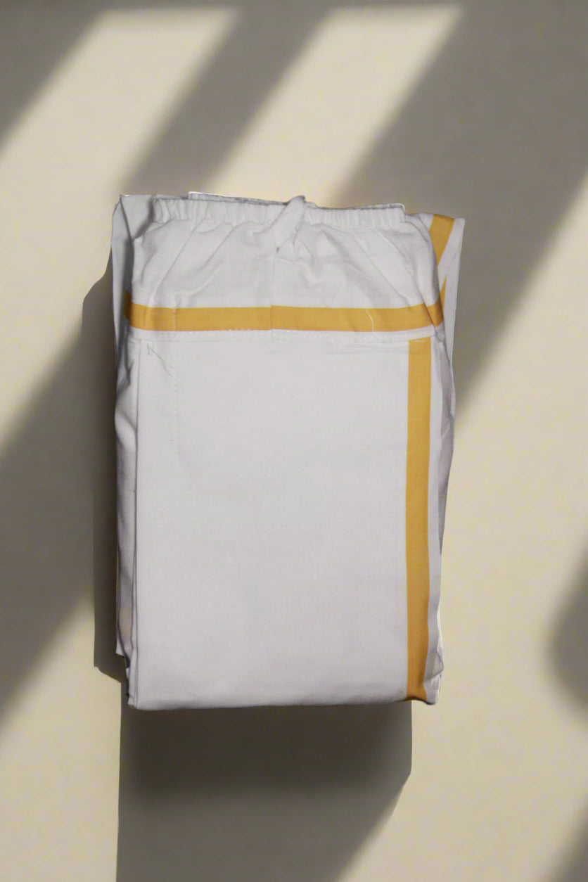 Classic Multicolor Border Cotton Dhoti Ratnadeep Dhoti