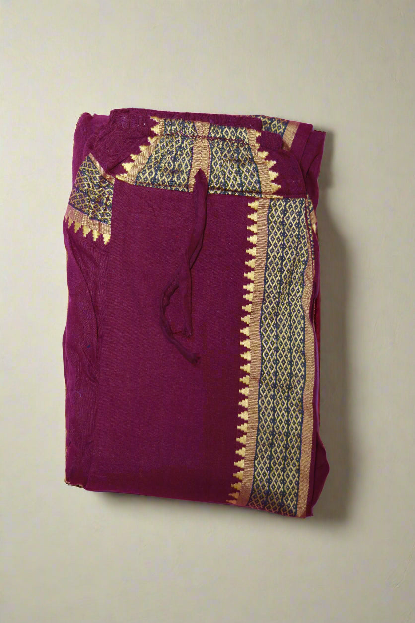 Ganga Jamuna Stripe Cotton Dhoti Ratnadeep Dhoti